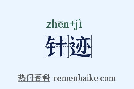 针迹是什么意思的图片